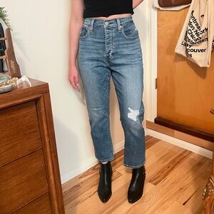 Levi's wedgie straight Blue Denim Jeans